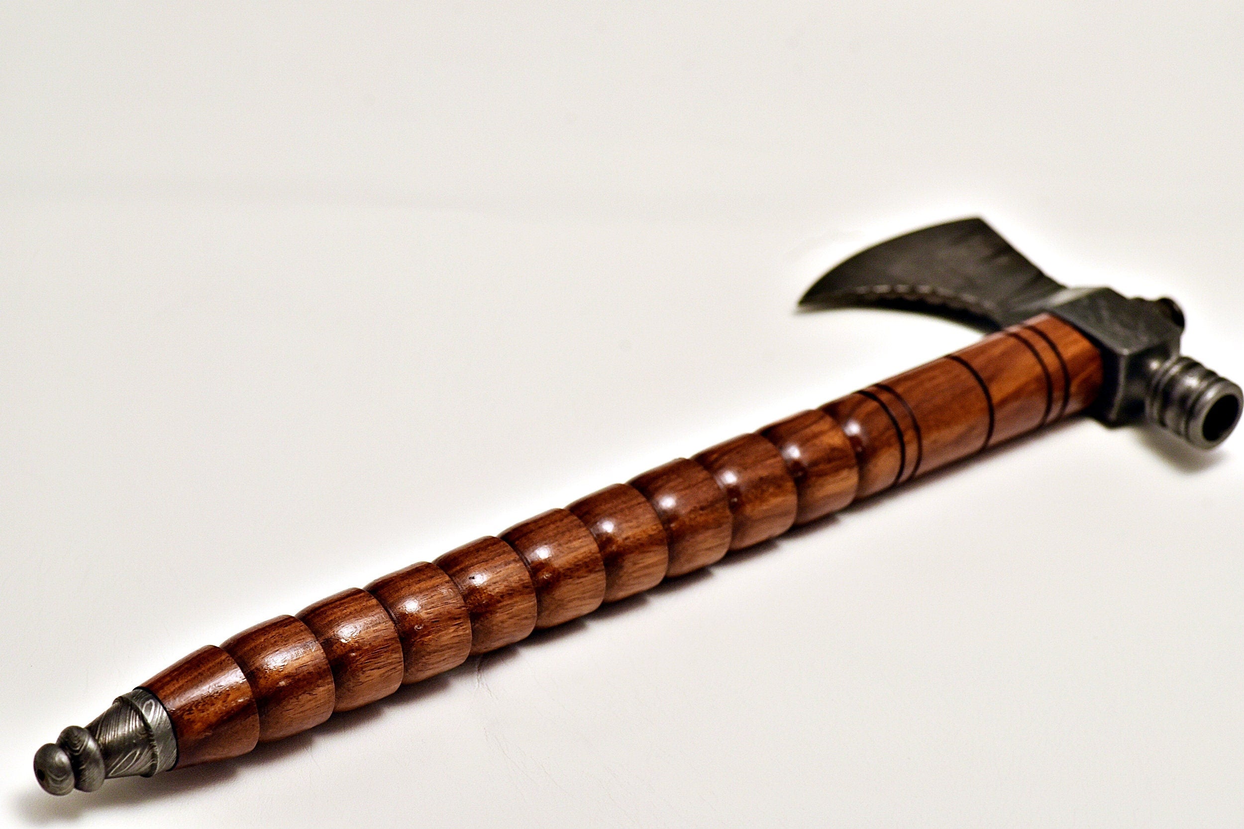 Handmade Tomahawk Damascus Steel SK Axe , Hatchet Axe with Rose wood Handle