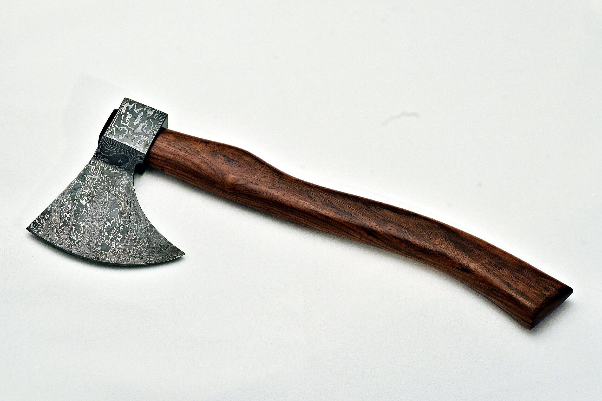 Handmade Tomahawk Damascus steel Axe , Hatchet Axe with Rose wood