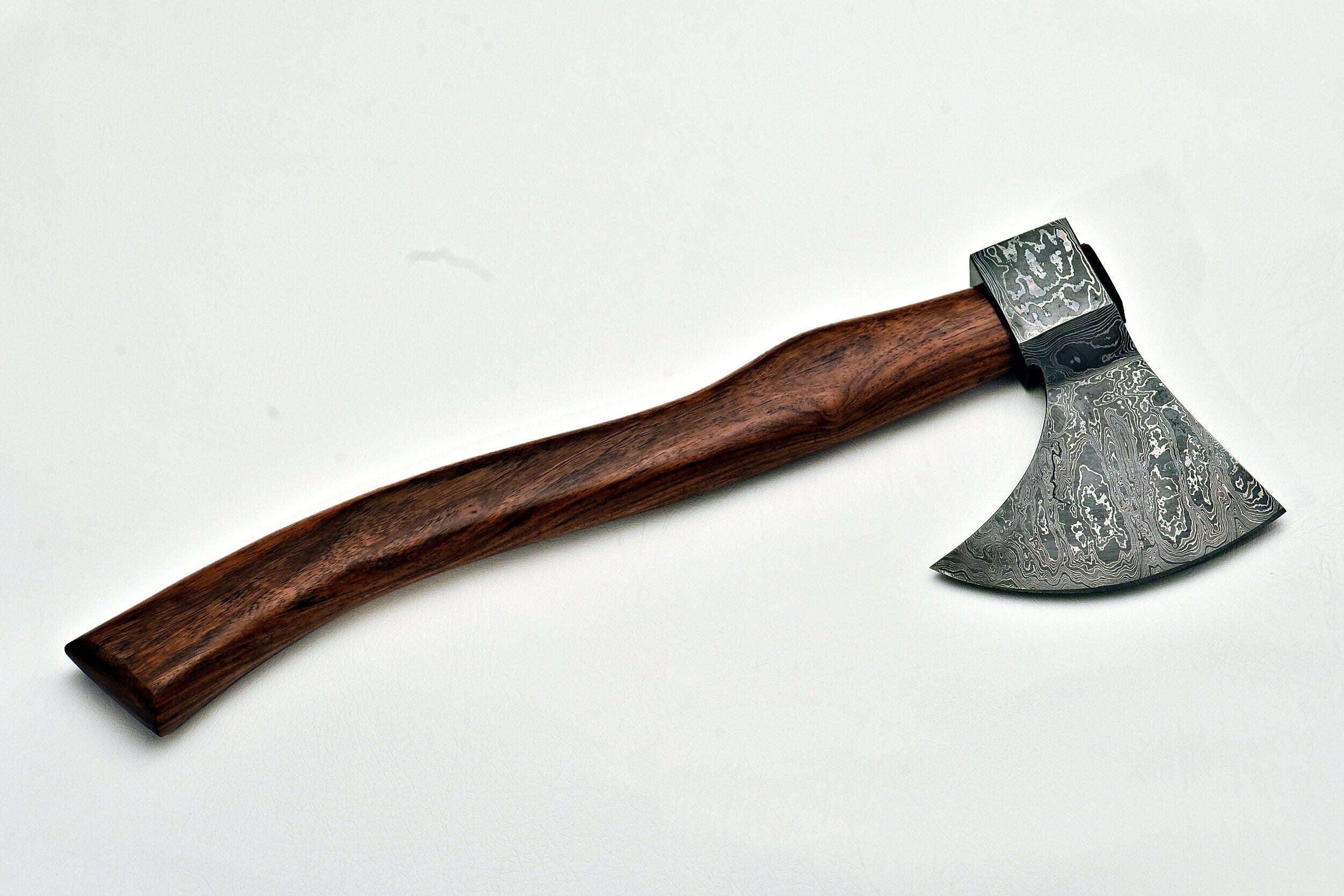 Handmade Tomahawk Damascus steel Axe , Hatchet Axe with Rose wood