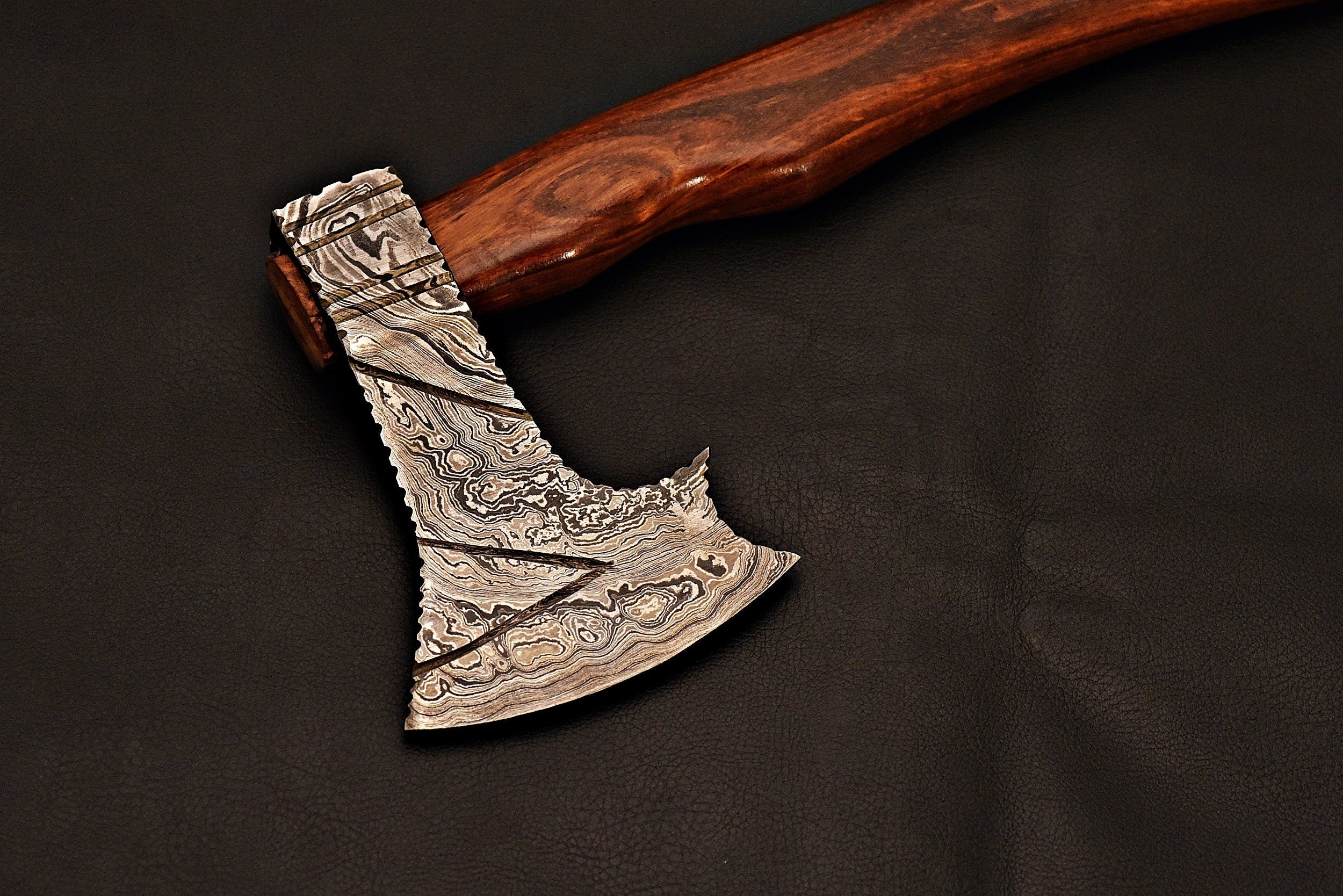 Handmade Tomahawk Damascus Steel Axe , Hatchet Axe