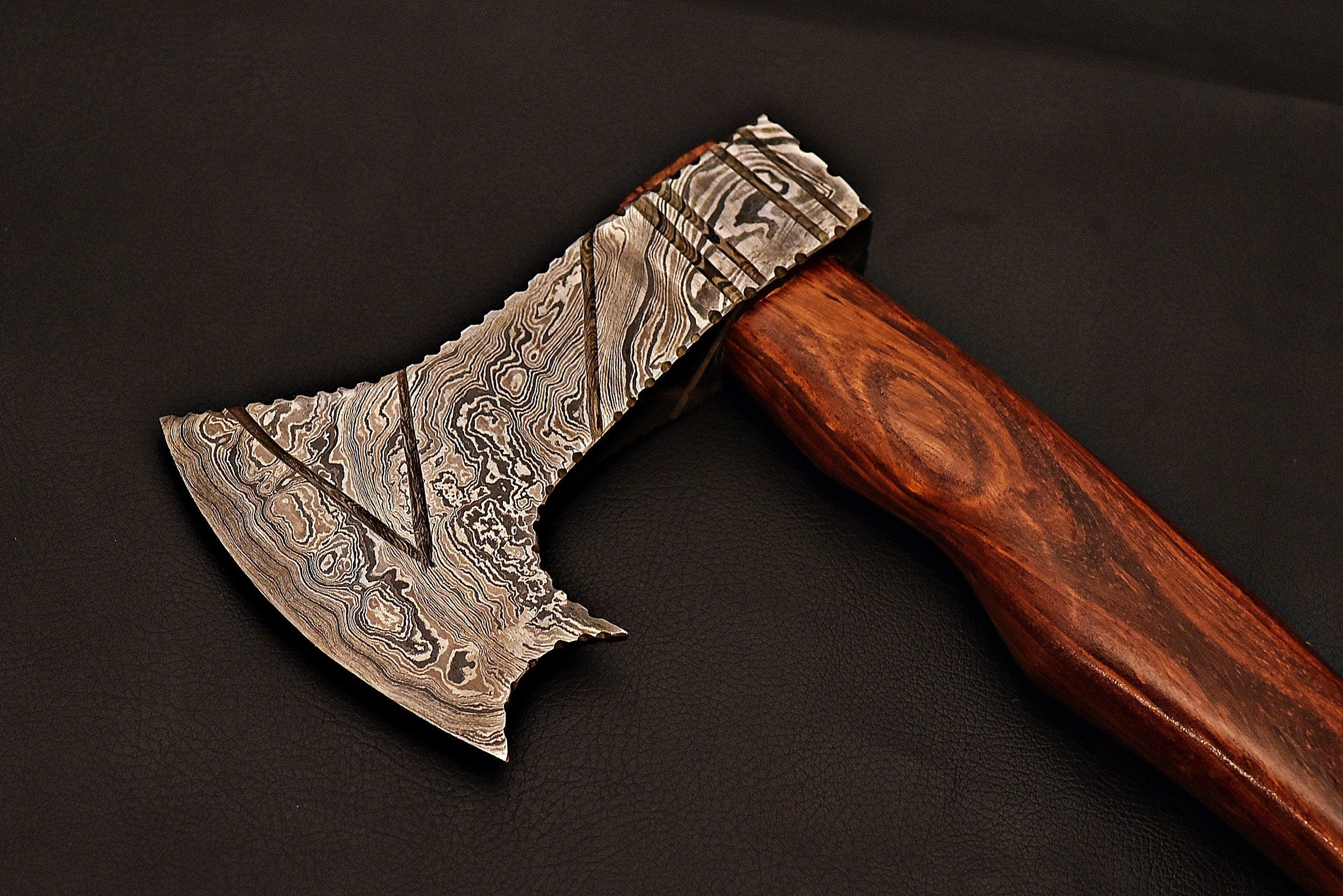 Handmade Tomahawk Damascus Steel Axe , Hatchet Axe