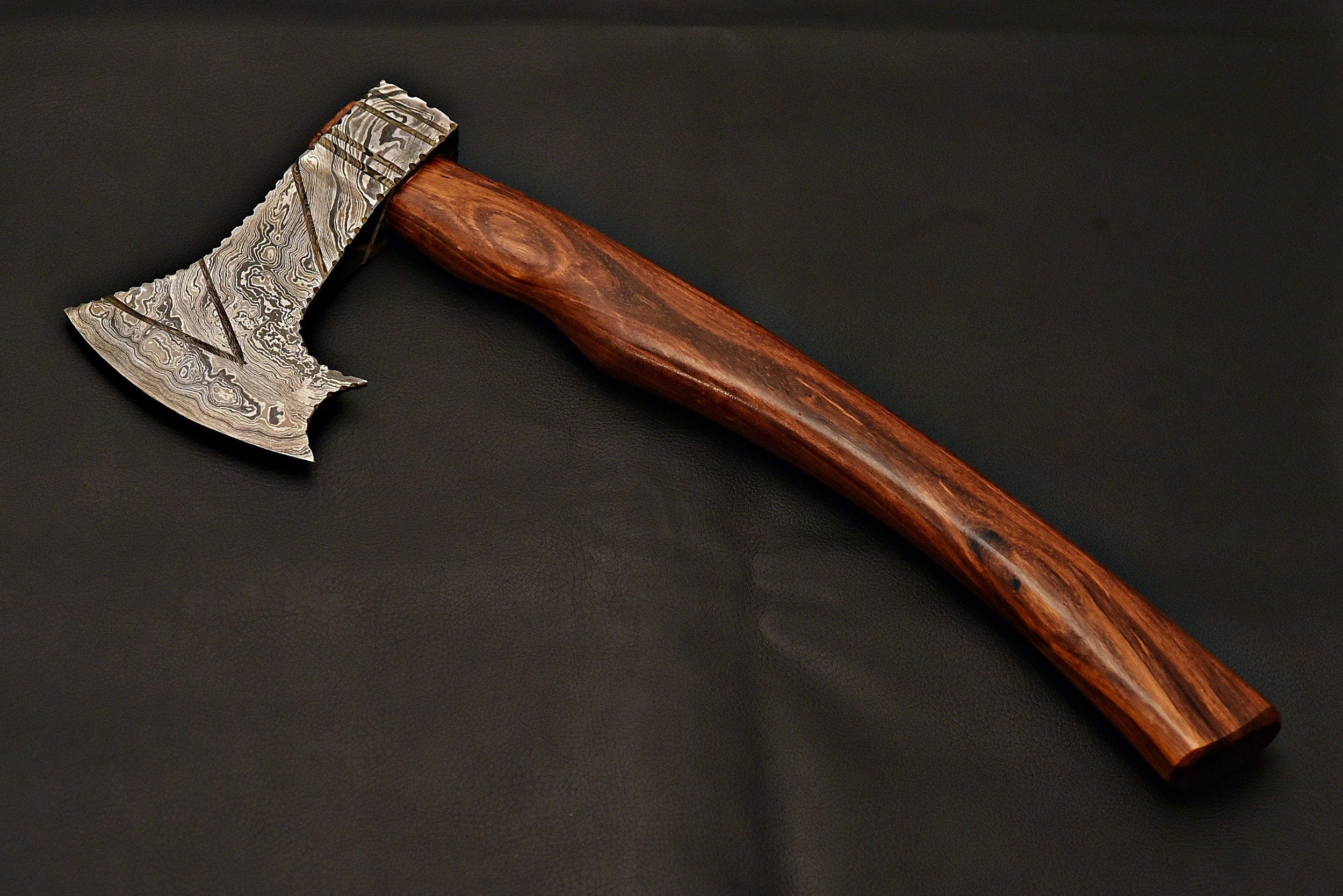 Handmade Tomahawk Damascus Steel Axe , Hatchet Axe