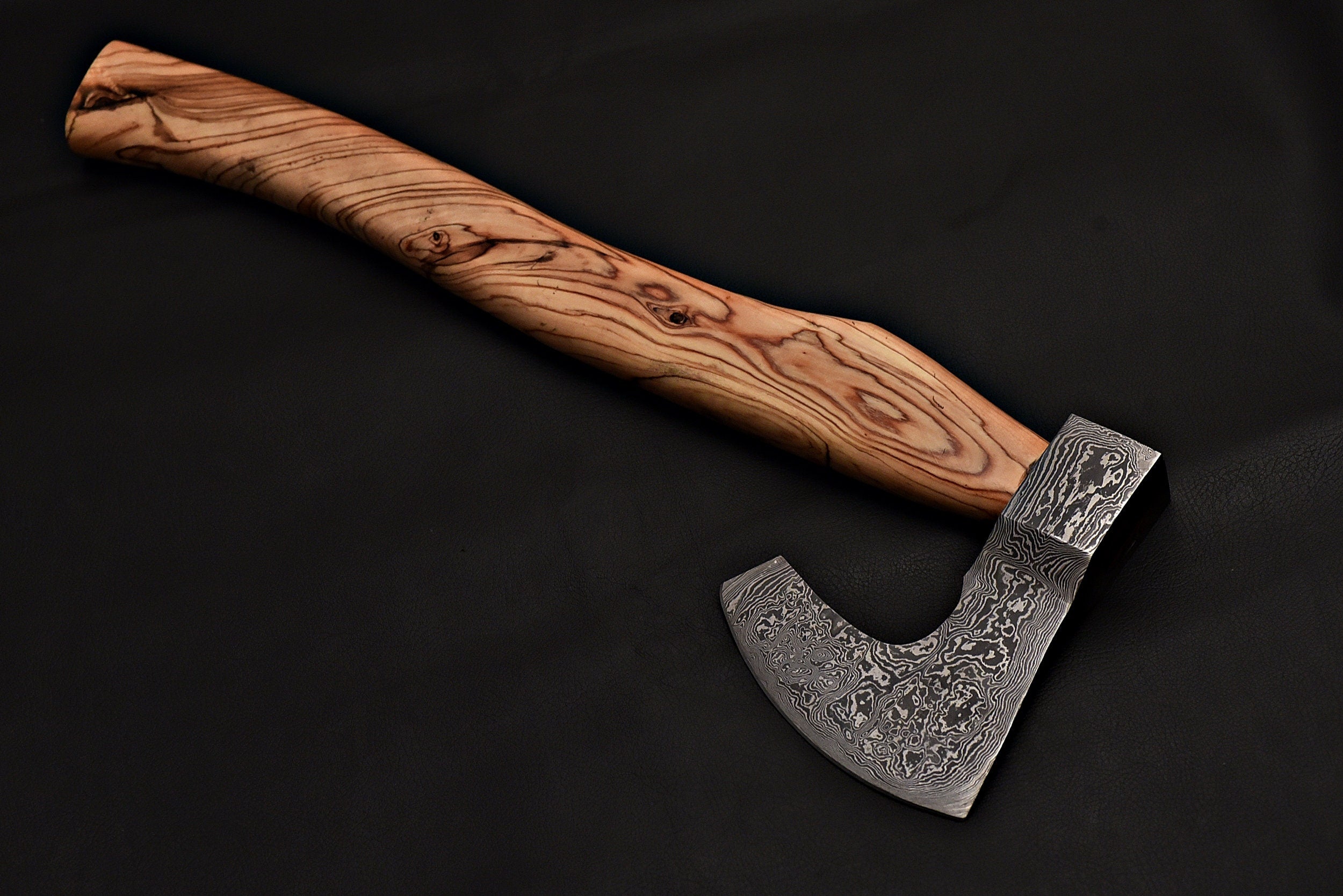 Handmade Tomahawk Damascus steel Axe,Hatchet Axe with handle wood