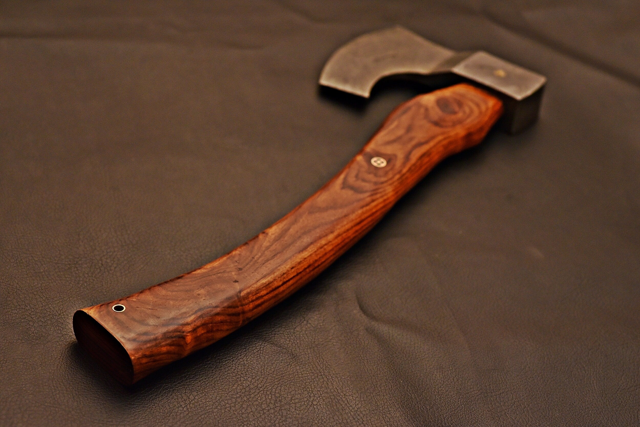 Handmade Damascus Steel Tomahawk/ Hatchet/ AS style Axe / Rose Wood