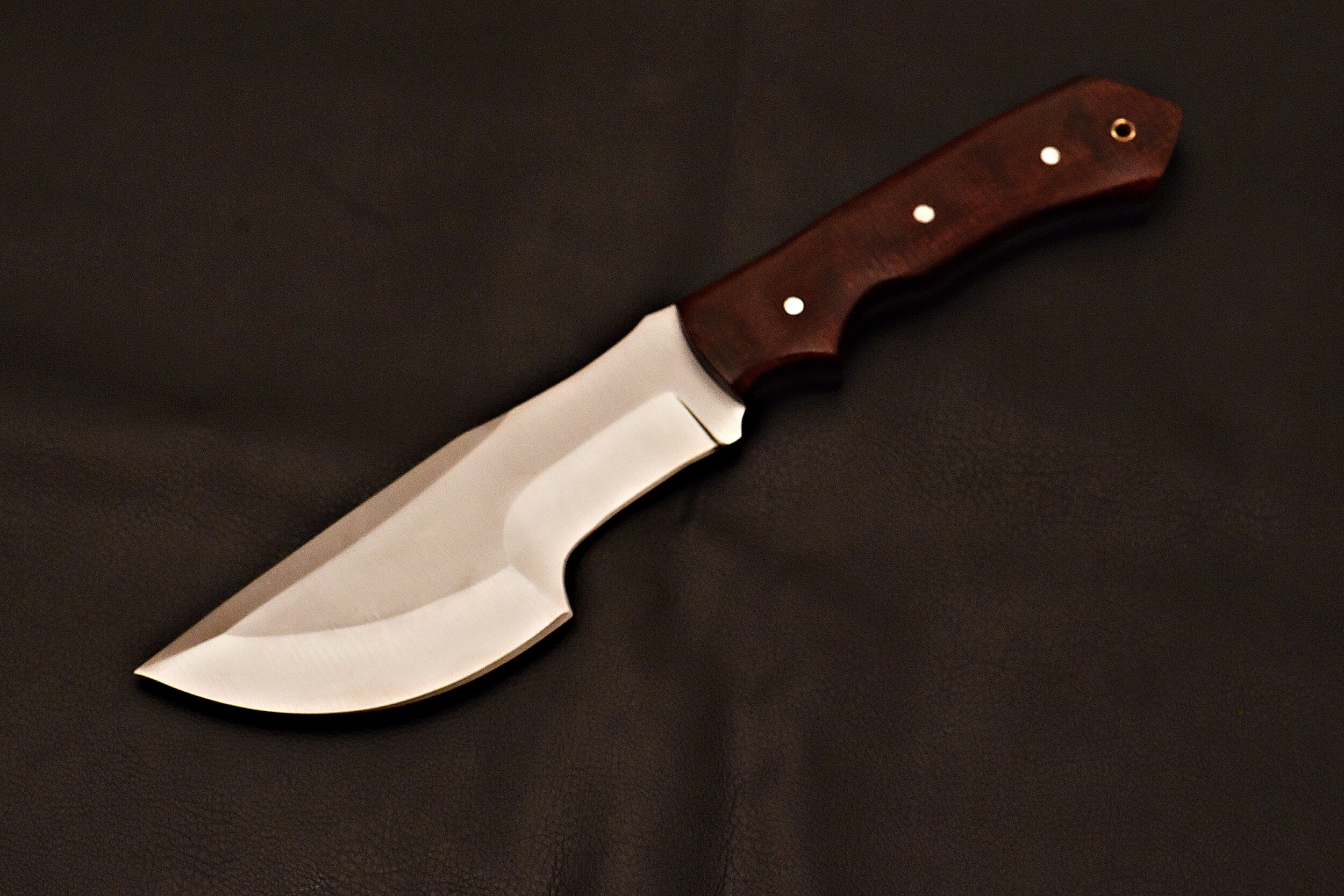 Handmade Tracker Knife 1095 Steel With Micarta Handle