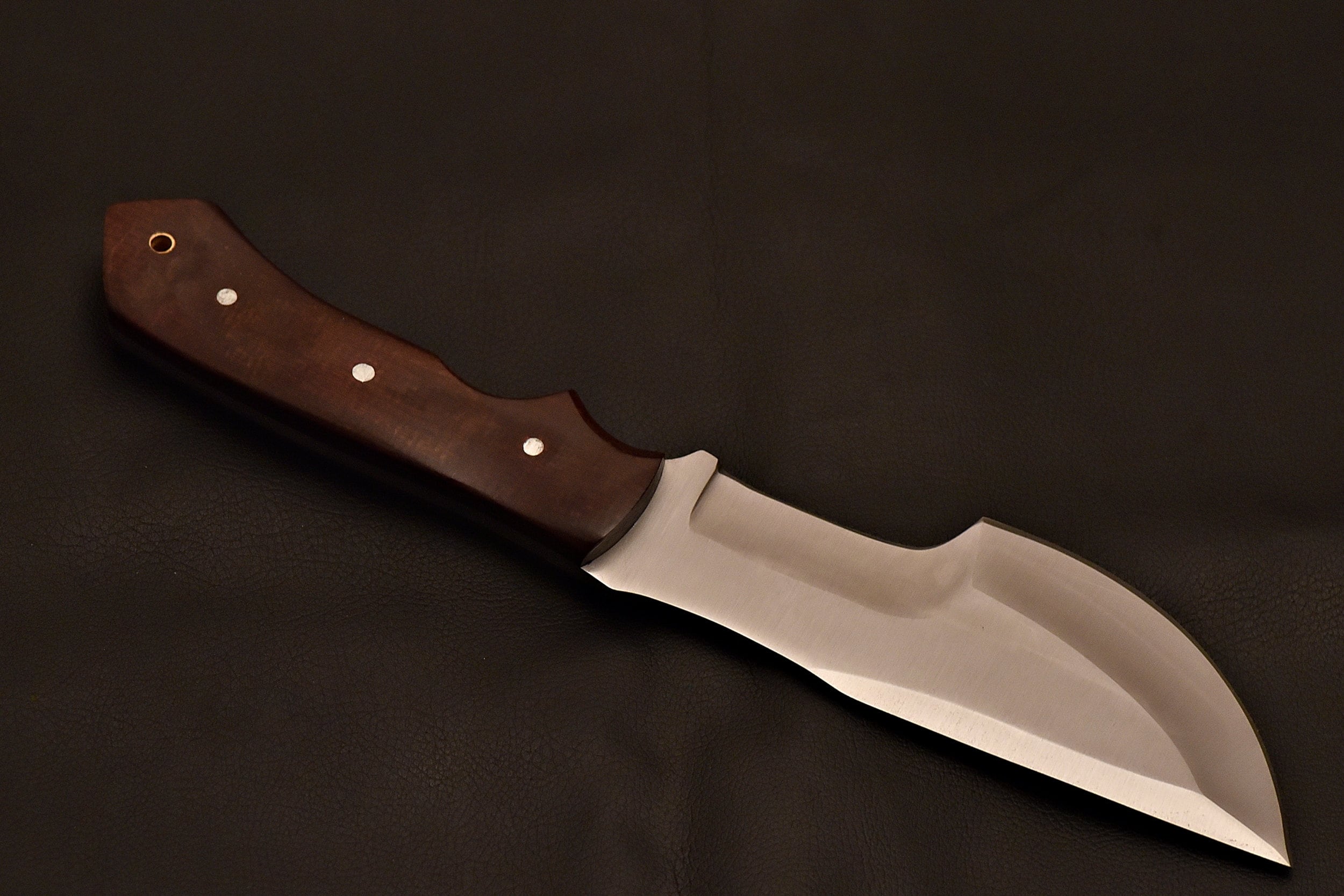 Handmade Tracker Knife 1095 Steel With Micarta Handle