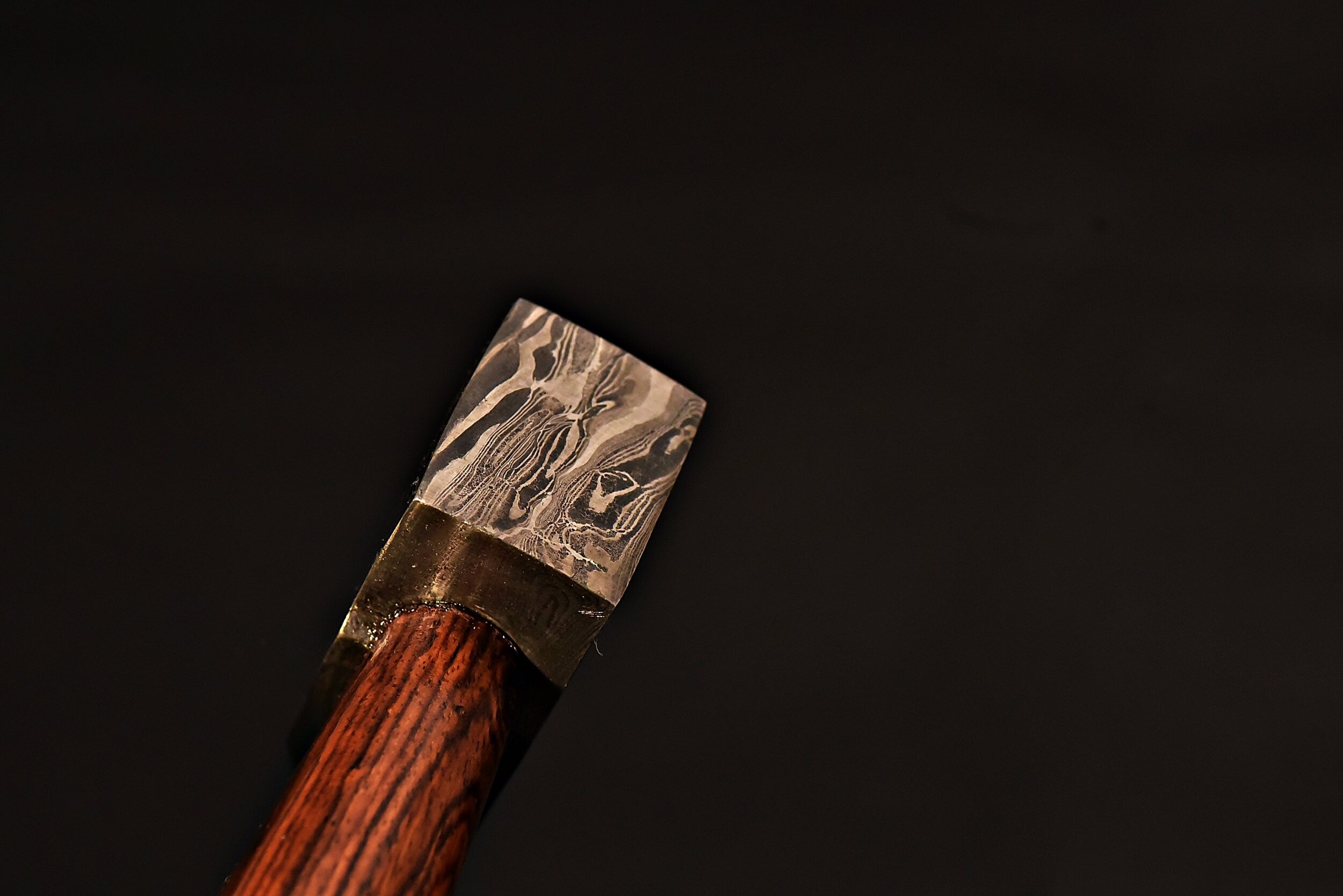 Handmade Damascus Steel Axe Engrave Handle / Tomahawk / Hatchet / Axe With Rose Wood