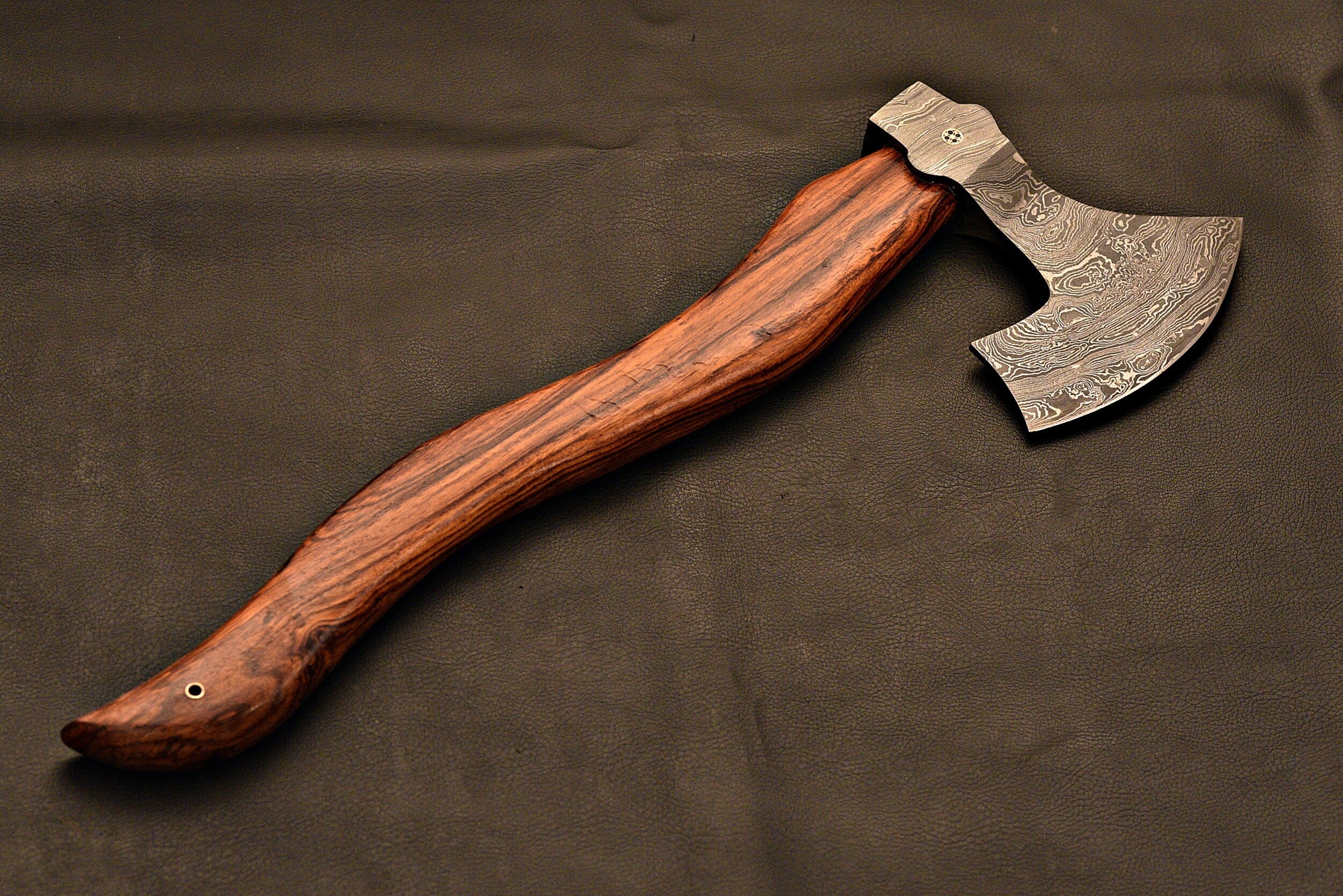 Handmade Damascus Steel Tomahawk / Hatchet / Viking Axe / HT Axe / With Rose Wood