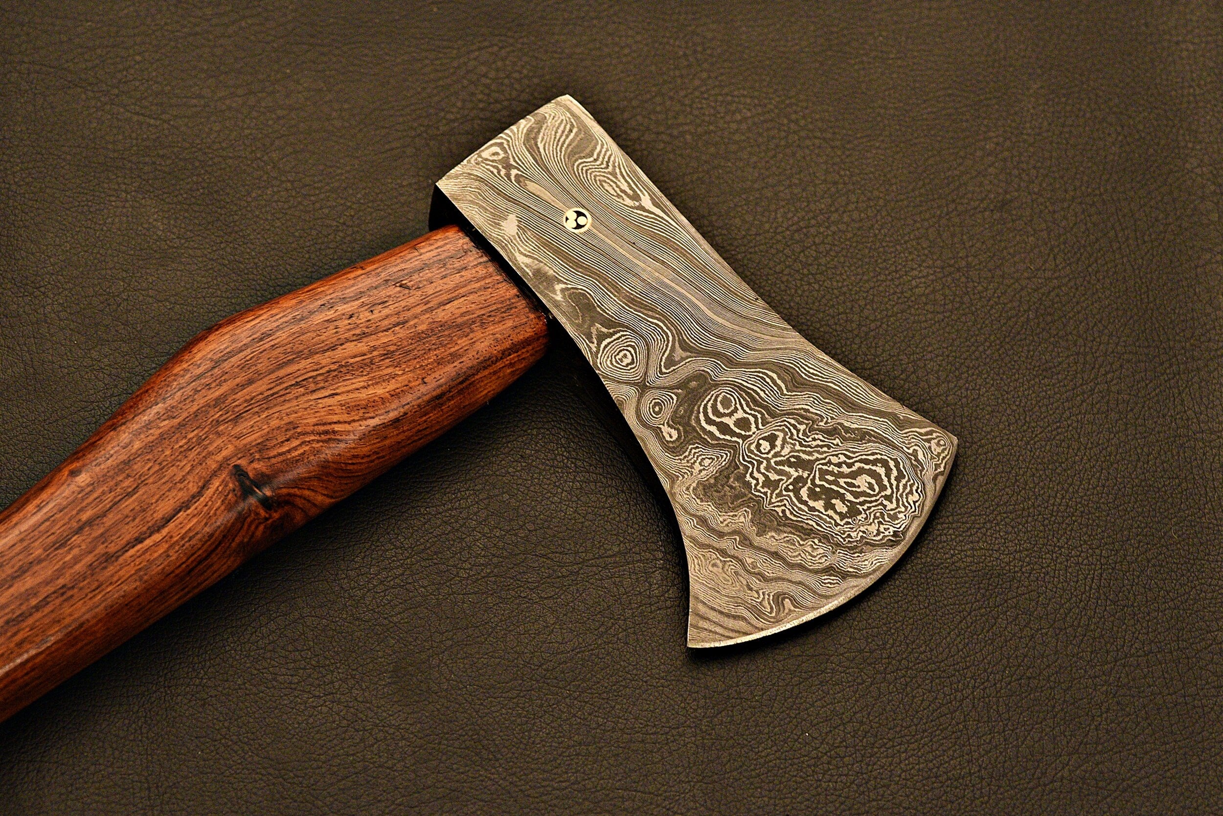 Handmade Damascus steel Tomahawk / Hatchet / Camping HT / Axe With Rose Wood