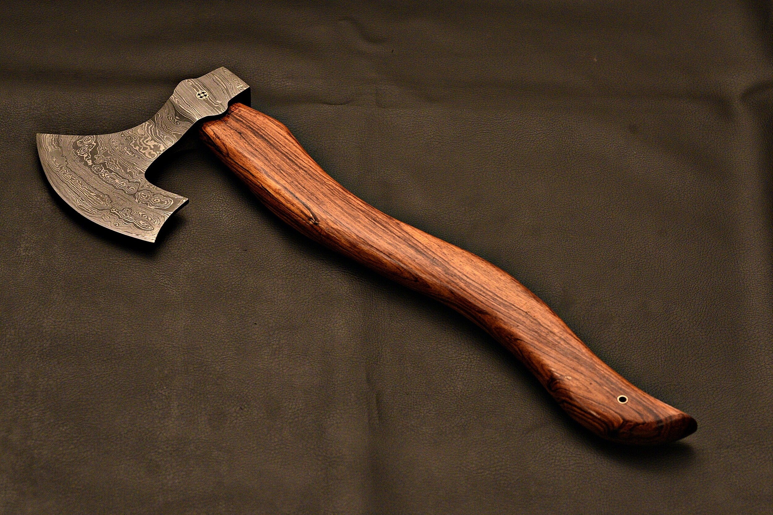 Handmade Damascus Steel Tomahawk / Hatchet / Viking Axe / HT Axe / With Rose Wood
