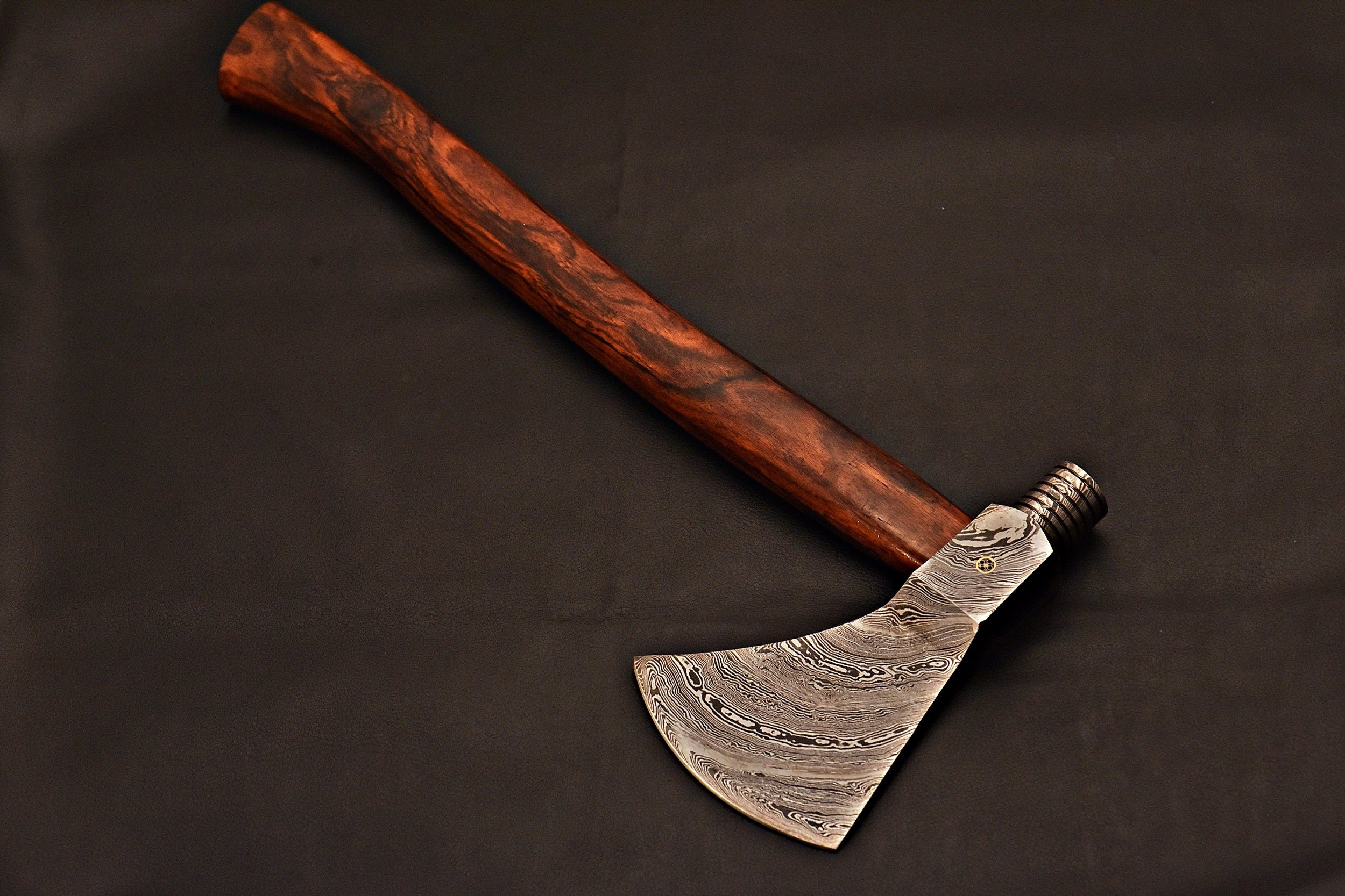 Handmade Damascus Steel Tomahawk / hatchet / SK Axe with Rose Wood