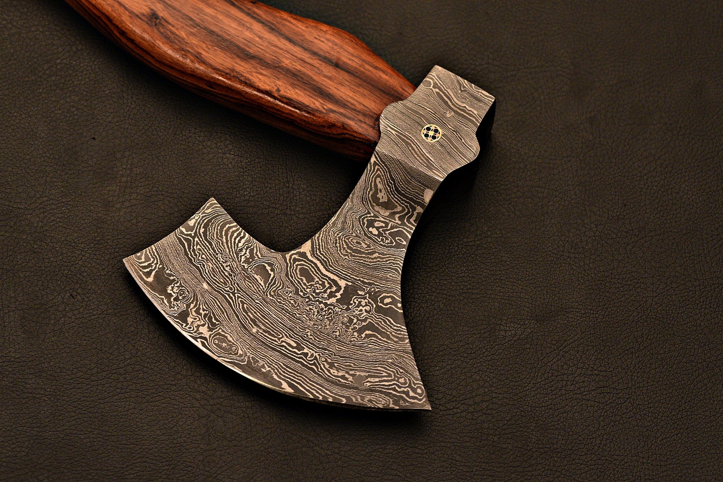 Handmade Damascus Steel Tomahawk / Hatchet / Viking Axe / HT Axe / With Rose Wood