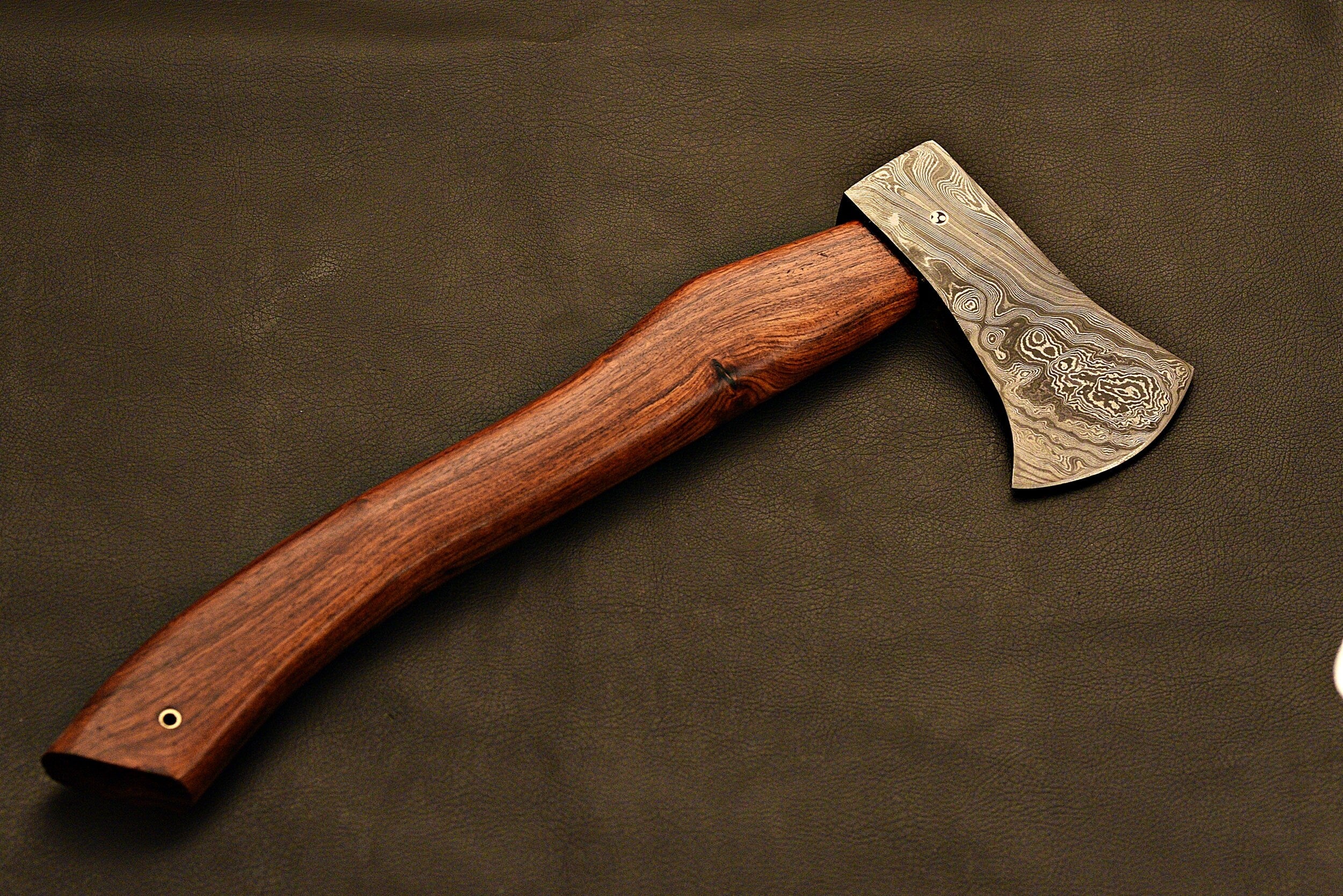 Handmade Damascus steel Tomahawk / Hatchet / Camping HT / Axe With Rose Wood
